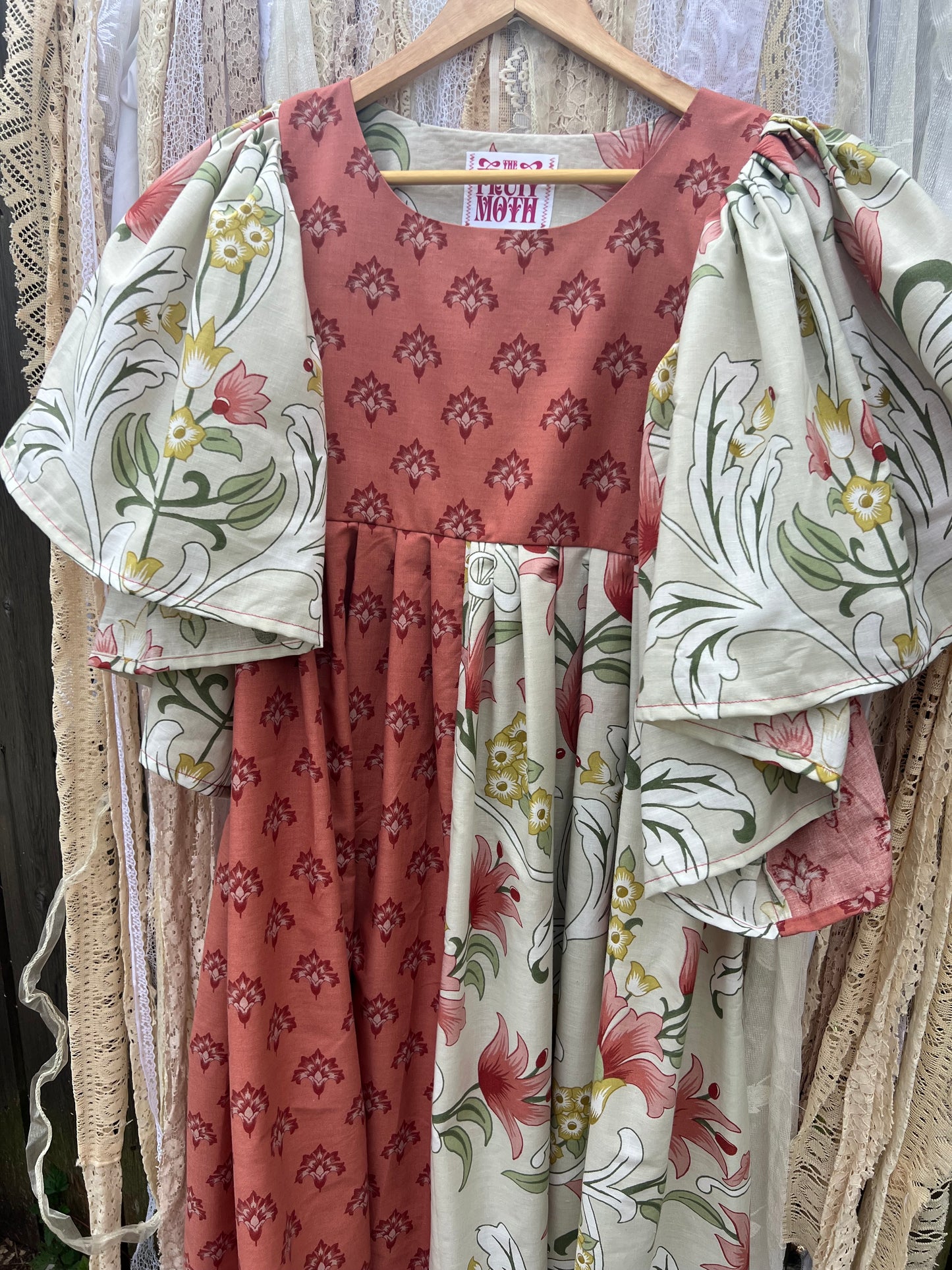 'Sarah' Arts & Crafts Mix Print Maxi Dress