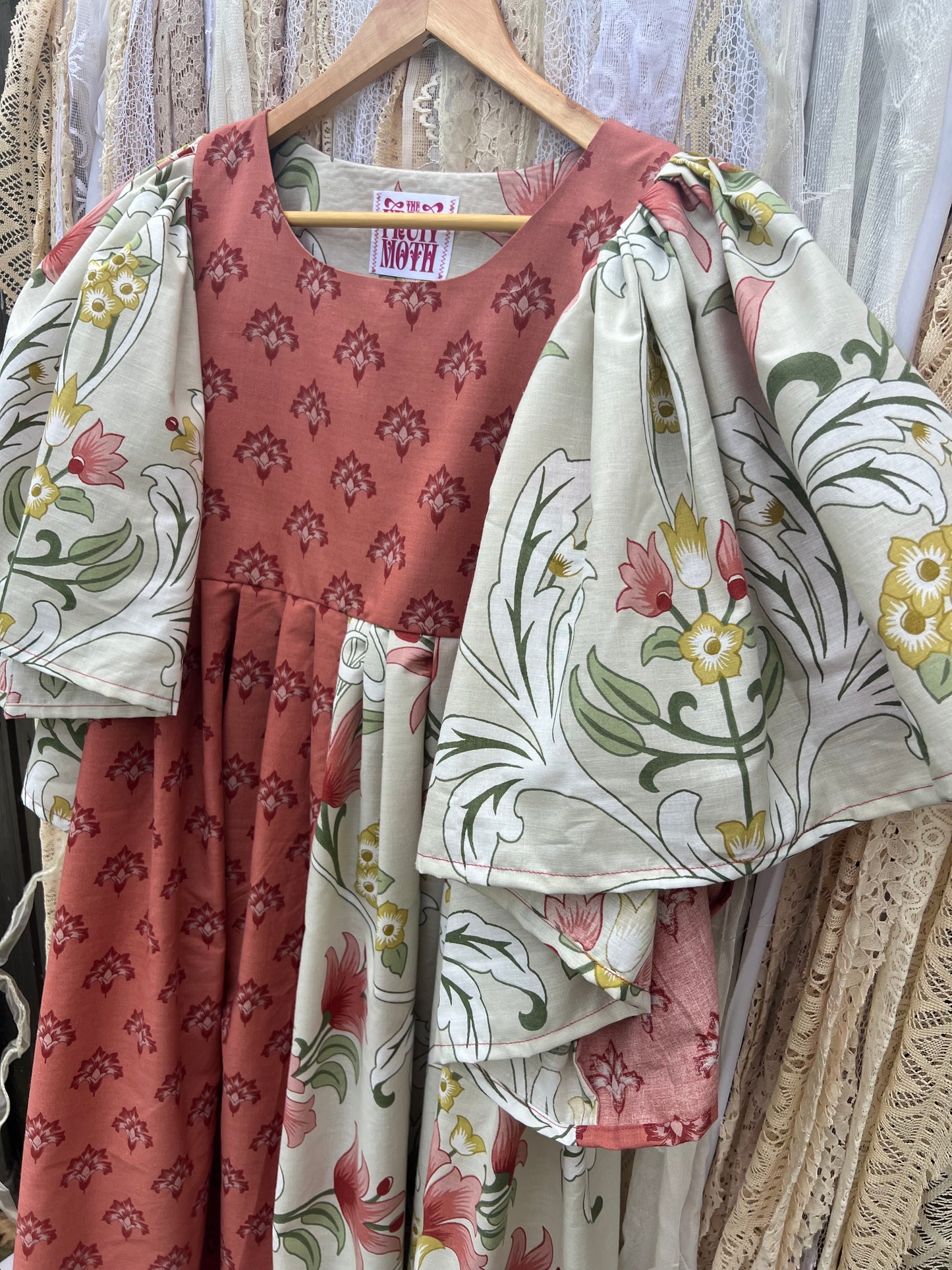 'Sarah' Arts & Crafts Mix Print Maxi Dress