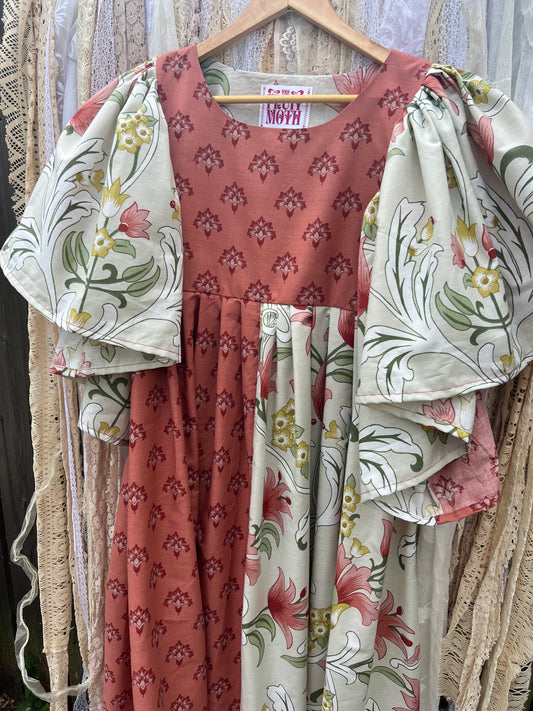 'Sarah' Arts & Crafts Mix Print Maxi Dress