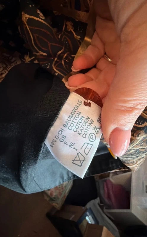 Together! Vintage patchwork print cotton batwing jacket