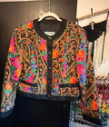 Incredible 80s vintage Gerry Weber quilted multicoloured jacket
