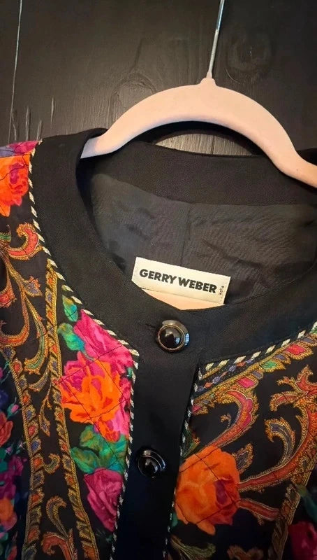 Incredible 80s vintage Gerry Weber quilted multicoloured jacket