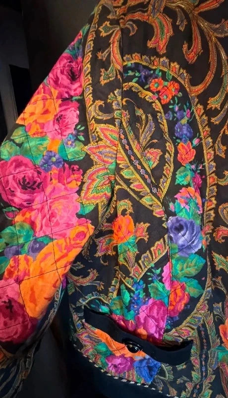 Incredible 80s vintage Gerry Weber quilted multicoloured jacket