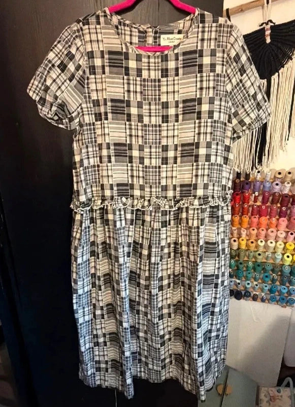 YMC You Must Create London Casual Plaid Dress Size M/L