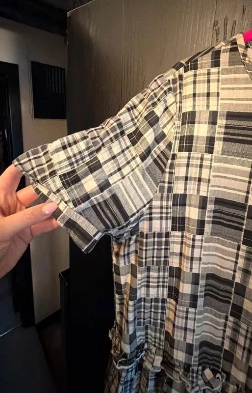 YMC You Must Create London Casual Plaid Dress Size M/L