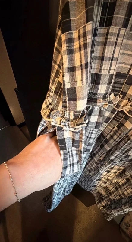 YMC You Must Create London Casual Plaid Dress Size M/L