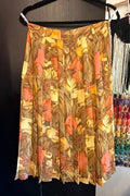 Klein Petit Paris Floral Pleated Skirt