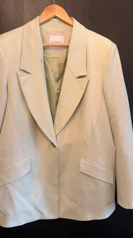 Kaleidoscope mint green pistachio blazer