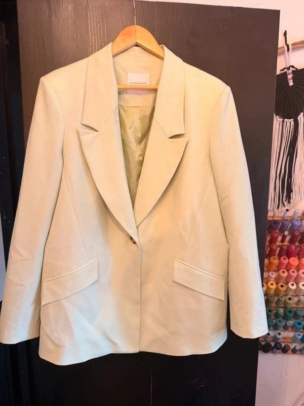 Kaleidoscope mint green pistachio blazer