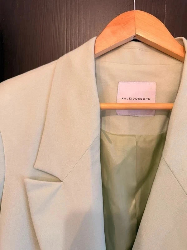 Kaleidoscope mint green pistachio blazer