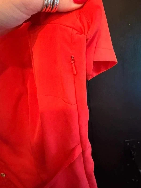 Jacques Vert coral midi shirt dress