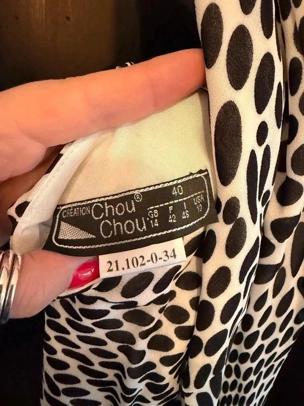 Vintage Y2K 90s Chou Chou polka dot bias cut strappy maxi dress