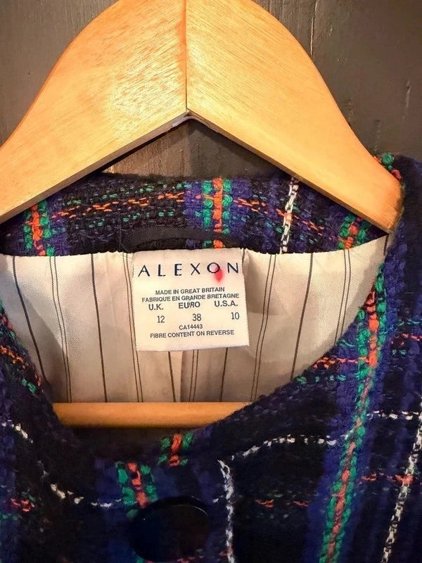 Vintage Alexon tweed check blazer