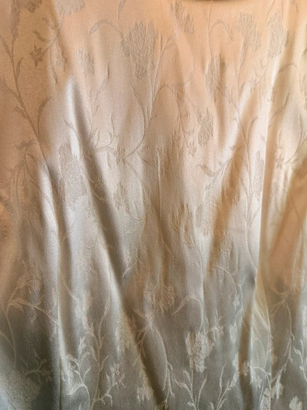 Vintage bridal jacquard floral bottom back sleeveless top
