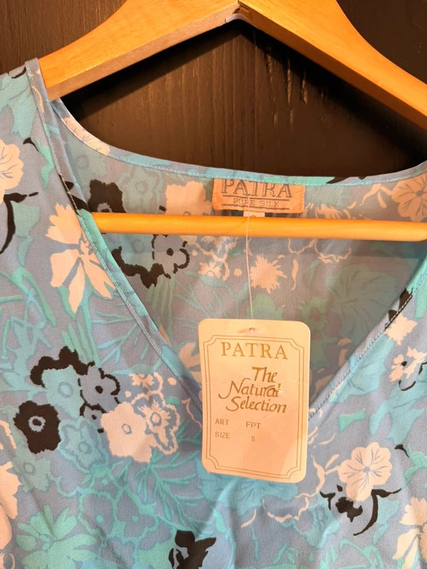 Stunning Patra silk brand new with tags 100% silk floral blouse