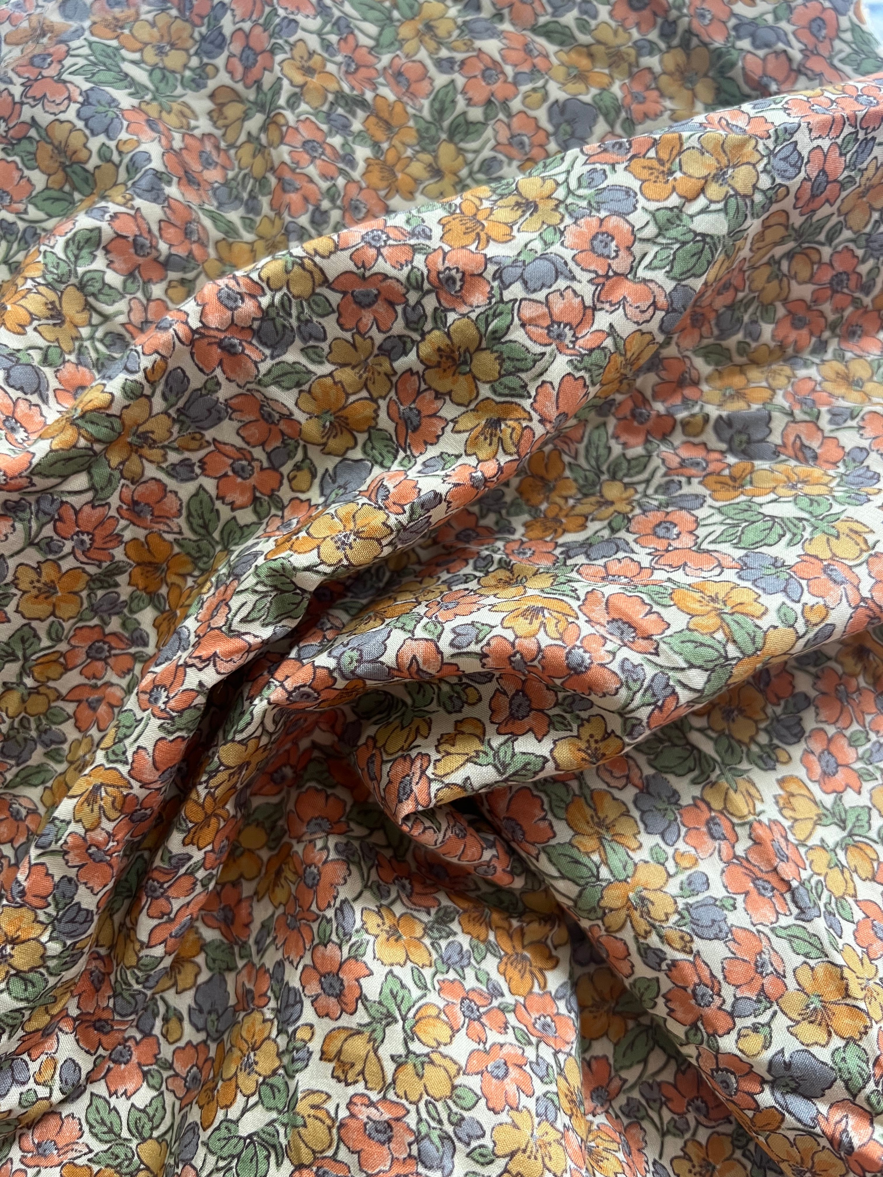 Poppy & Daisy Peach Tana Lawn Pussybow Tie Collar
