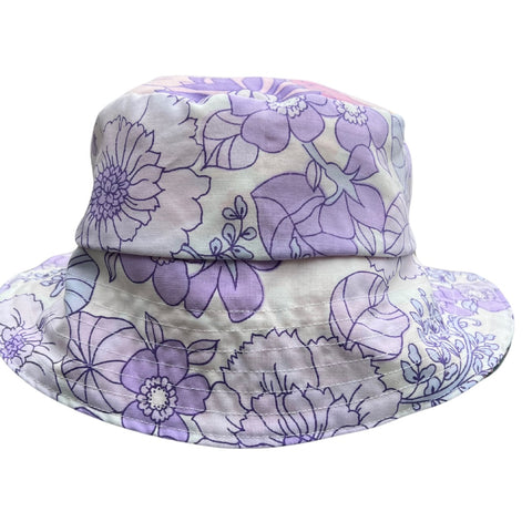 Sophia Pink & Purple Reversible Bucket Hat
