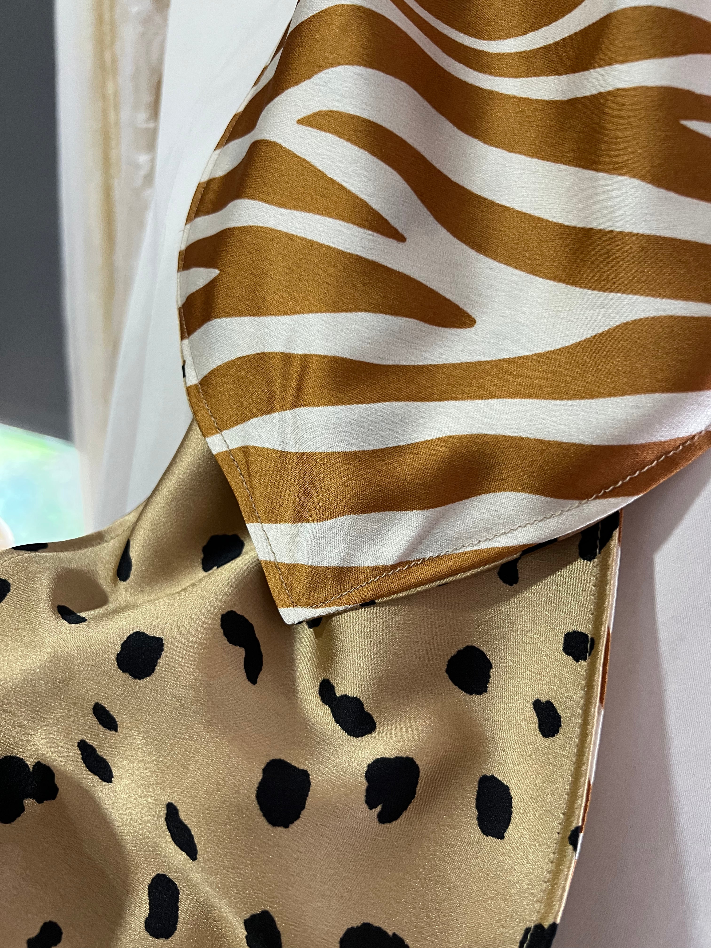 Animal Print Reversible Cravat