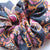 Autumn paisley maxi scrunchie, made from a beautiful paisley chiffon in Autumnal hues and recycled elastic.