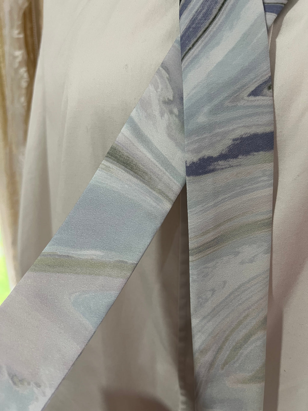 Blue Waves Skinny Scarf