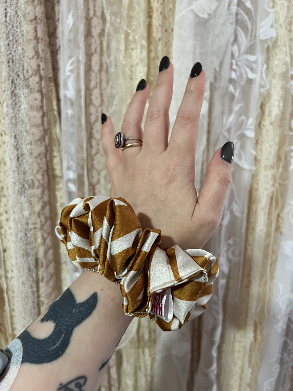 Gold Tiger Scrunchie