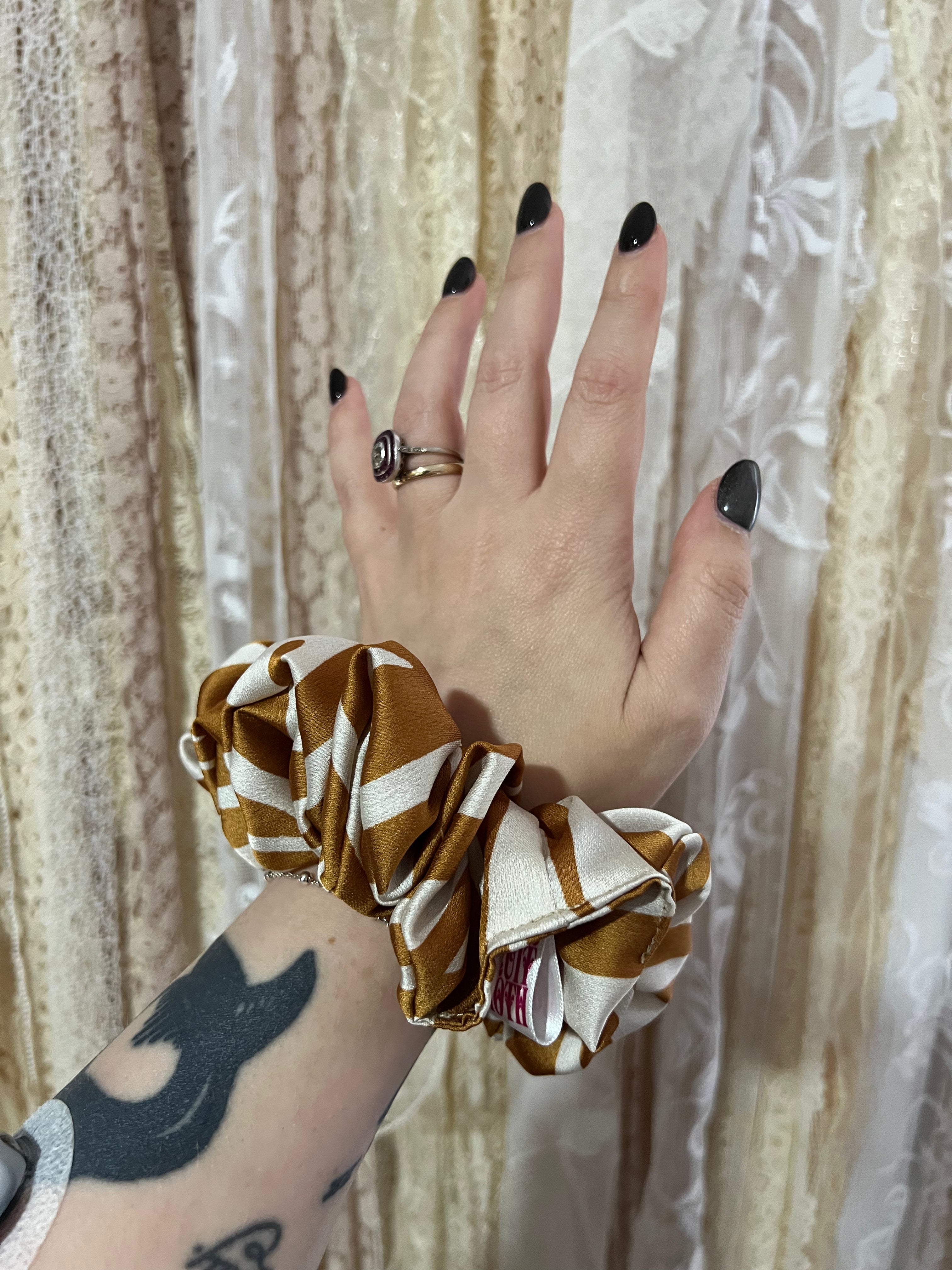 Gold Tiger Scrunchie