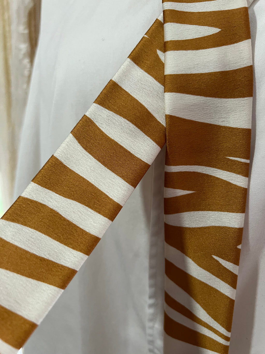 Gold Tiger Skinny Scarf