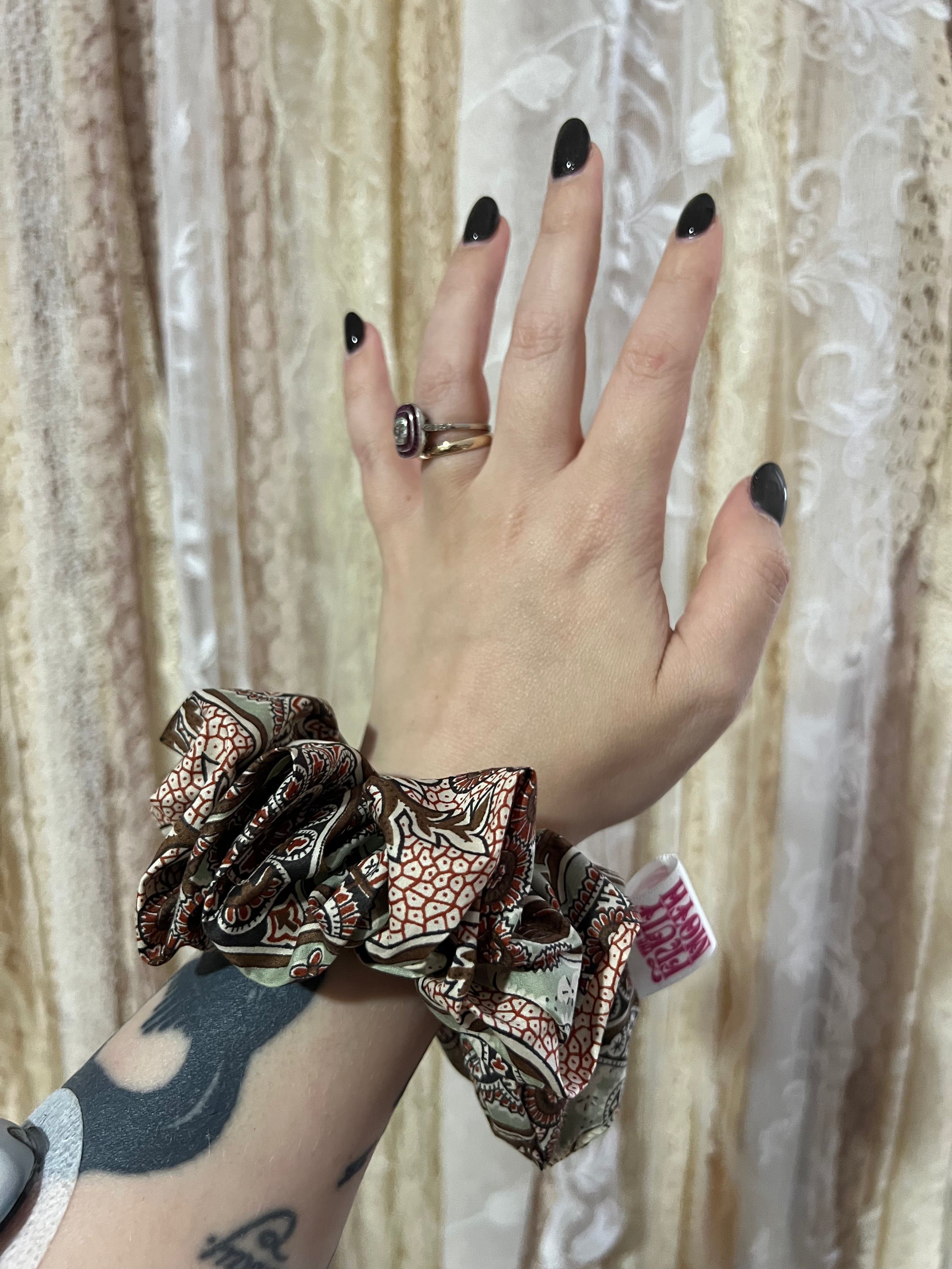 Henna Paisley Scrunchie