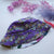 Purple 70s Floral & Tropical Blooms Reversible Bucket Hat - S/M