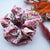 70s Pink Floral Maxi Scrunchie