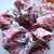 Large cotton scrunchie made from 1970s flower power bedsheets