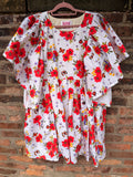 Poppy Angel Sleeve Midi Dress (UK size 12-18)