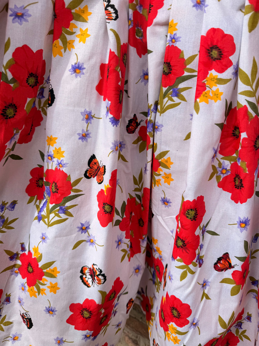 Poppy Angel Sleeve Midi Dress (UK size 12-18)