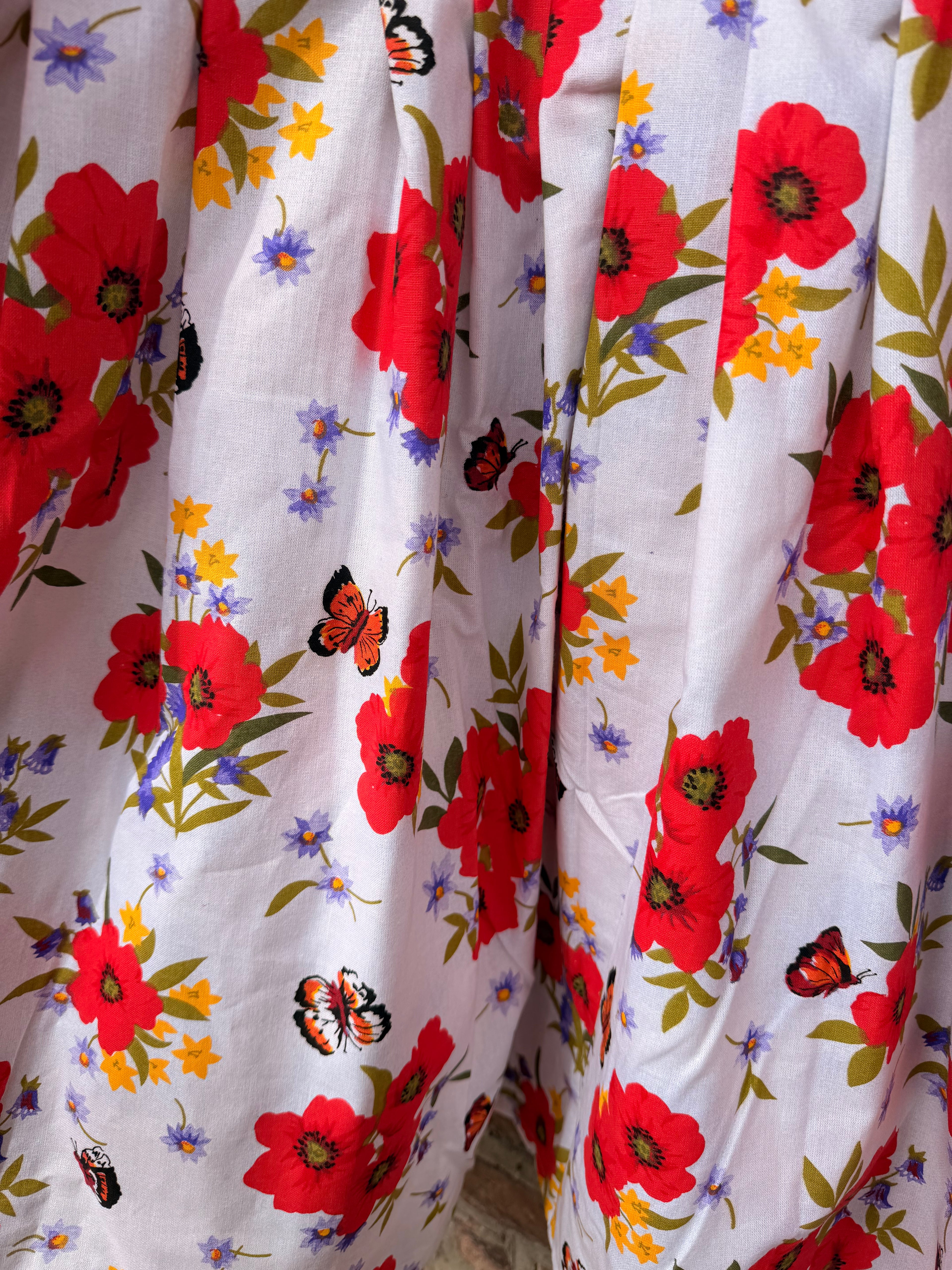 Poppy Angel Sleeve Midi Dress (UK size 12-18)