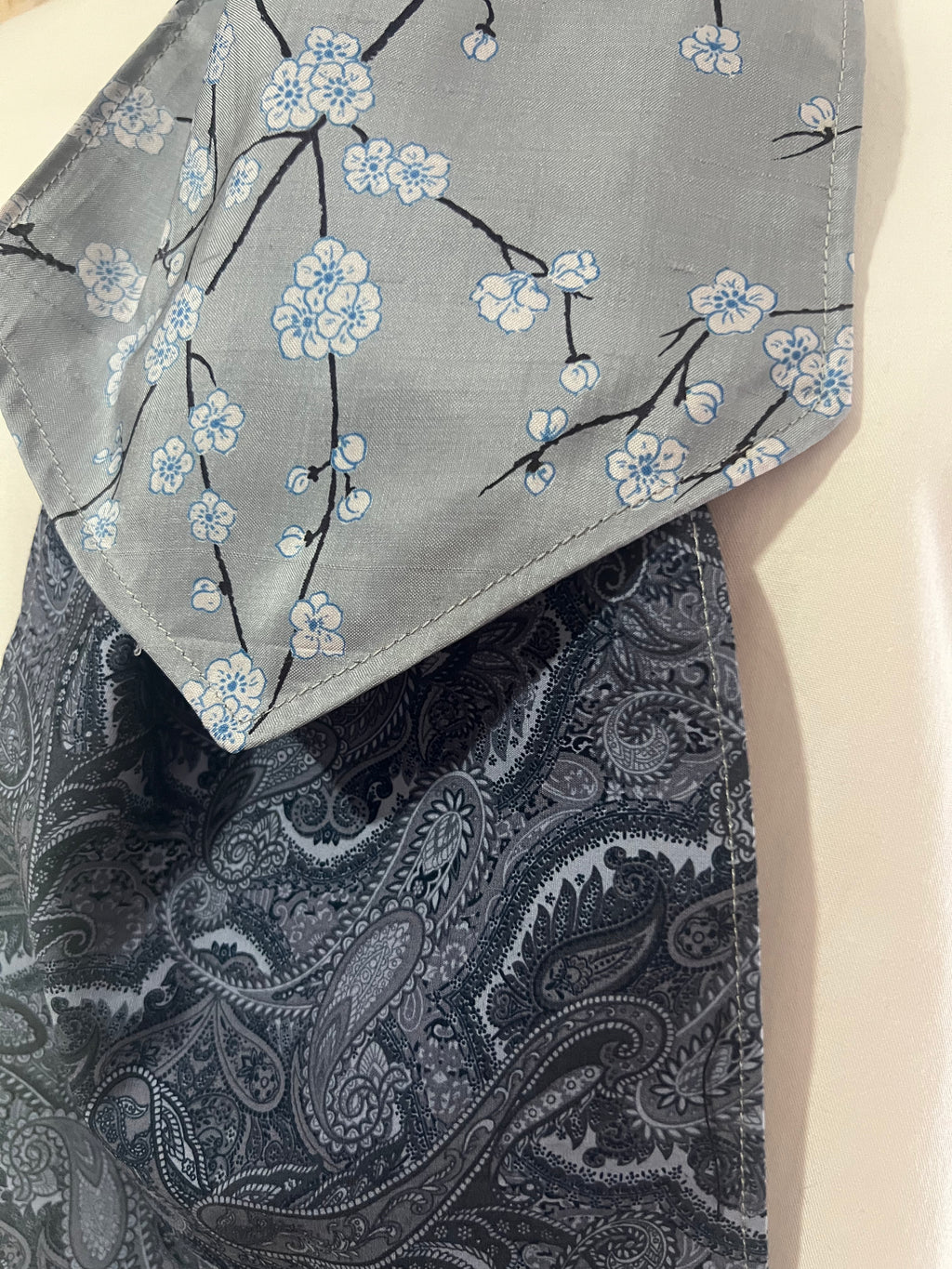 Paisley and Silk Blossom Reversible Cravat