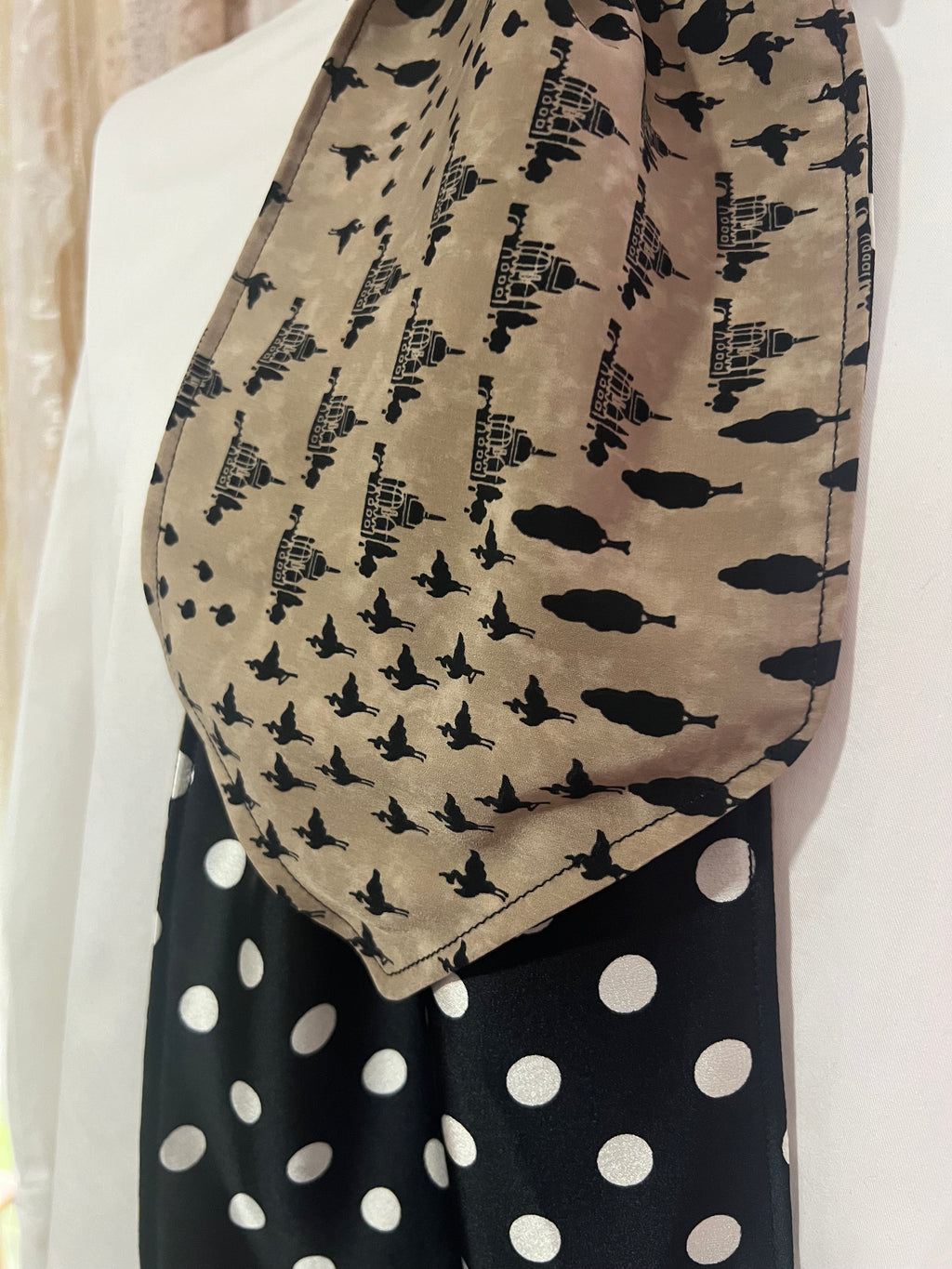 Palace and Polkadot Reversible Cravat
