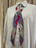 Rose and Chains Skinny Scarf
