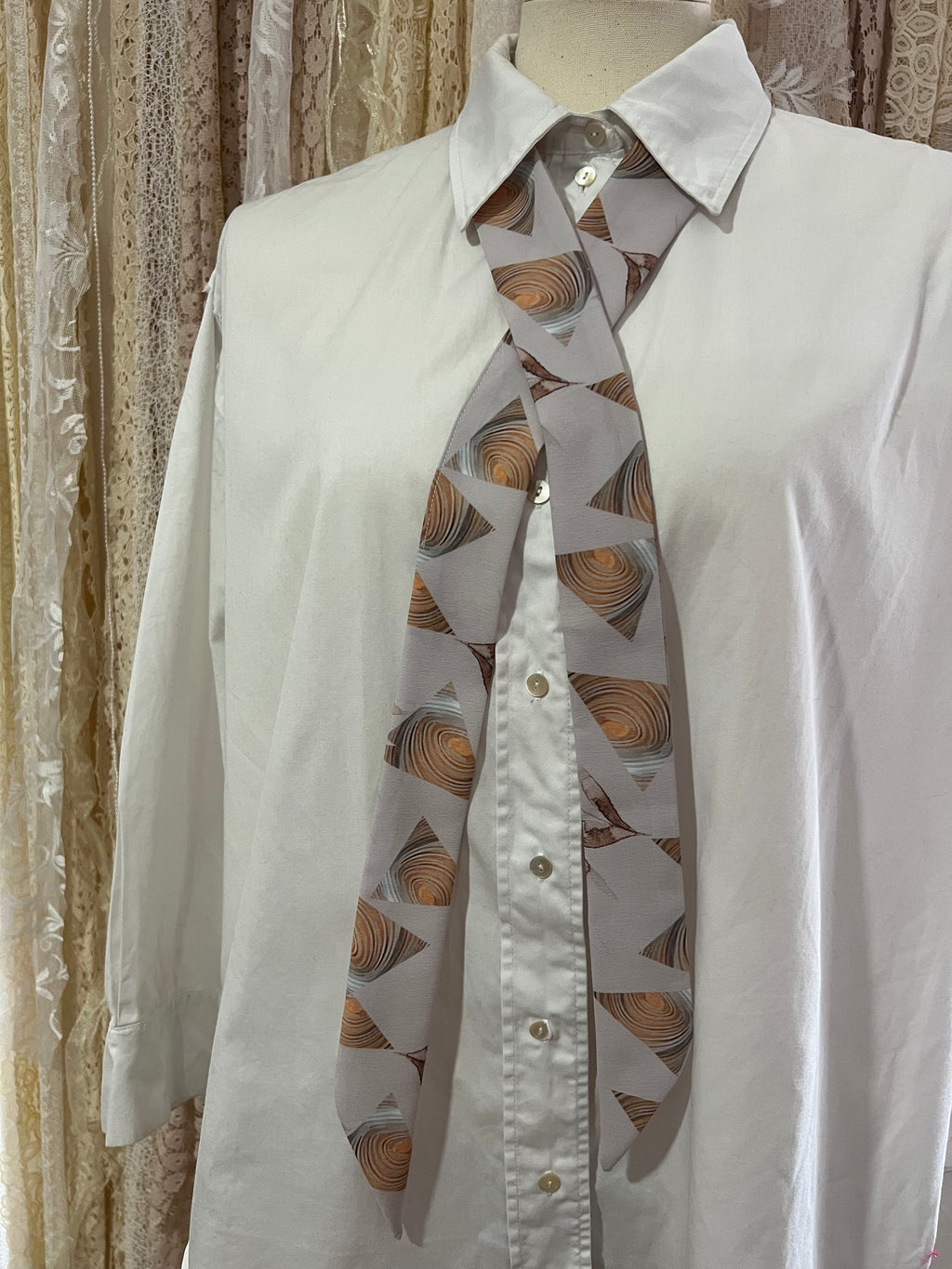 Timber Triangles Skinny Scarf