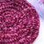 Raspberry velvet chenille beret. She is hand crocheted from a raspberry velvet chenille yarn.
